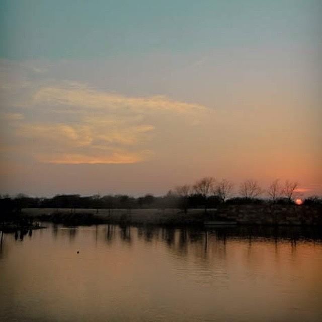 Sunset Photograph - Good Night | Mueller Lake Park | Austin by Christy LaSalle