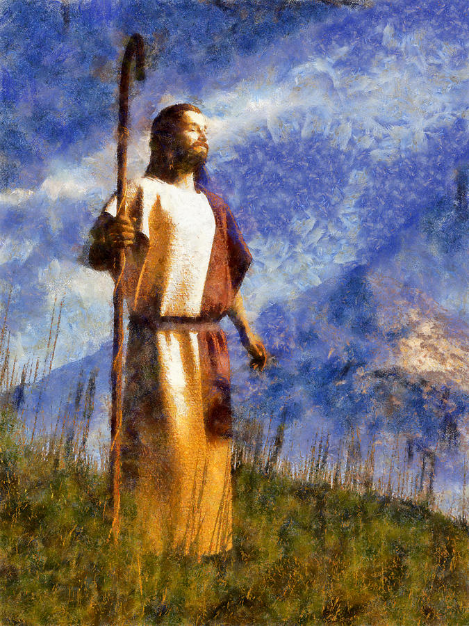 Jesus Christ Painting - Good Shepherd by Christian Art