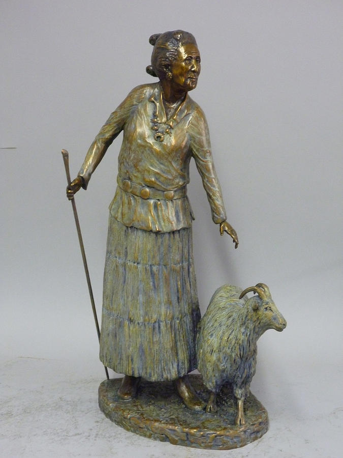 Sheep Sculpture - Good Shepherd by Hal Stewart