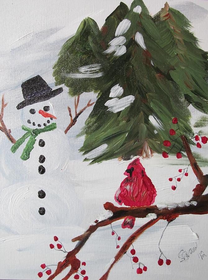 Good Tidings Painting by Susan Voidets