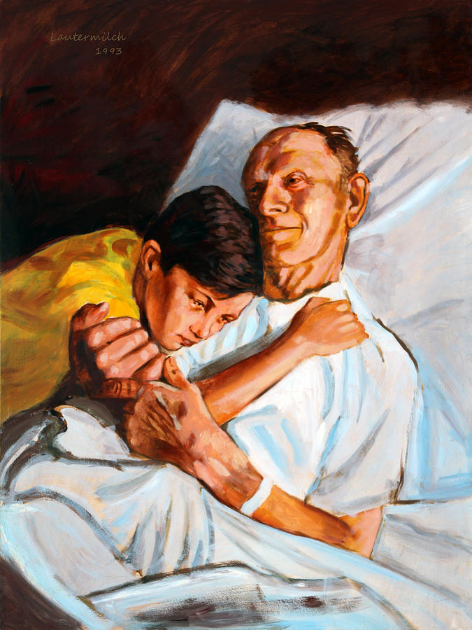 Goodbye Grandpa Painting by John Lautermilch