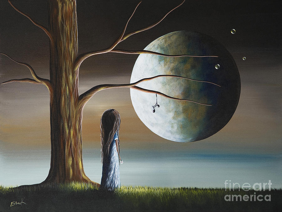 Fantasy Painting - Goodbye Is The Hardest Word by Shawna Erback by Moonlight Art Parlour