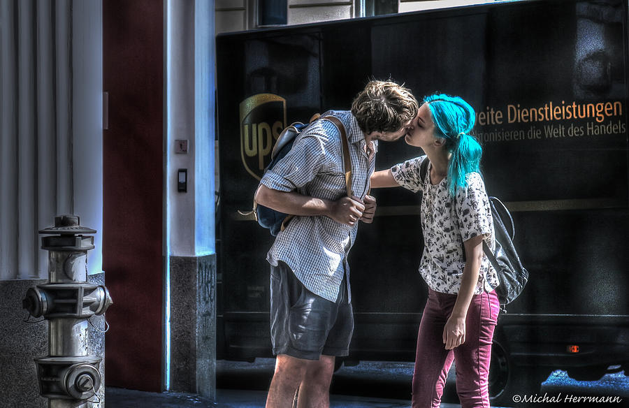 Summer Photograph - Goodbye or the kiss by Michal Herrmann