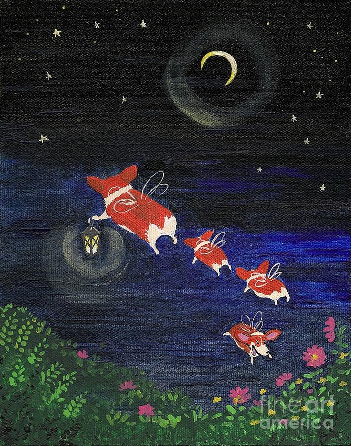 Goodnight Flowers Painting by Margaryta Yermolayeva