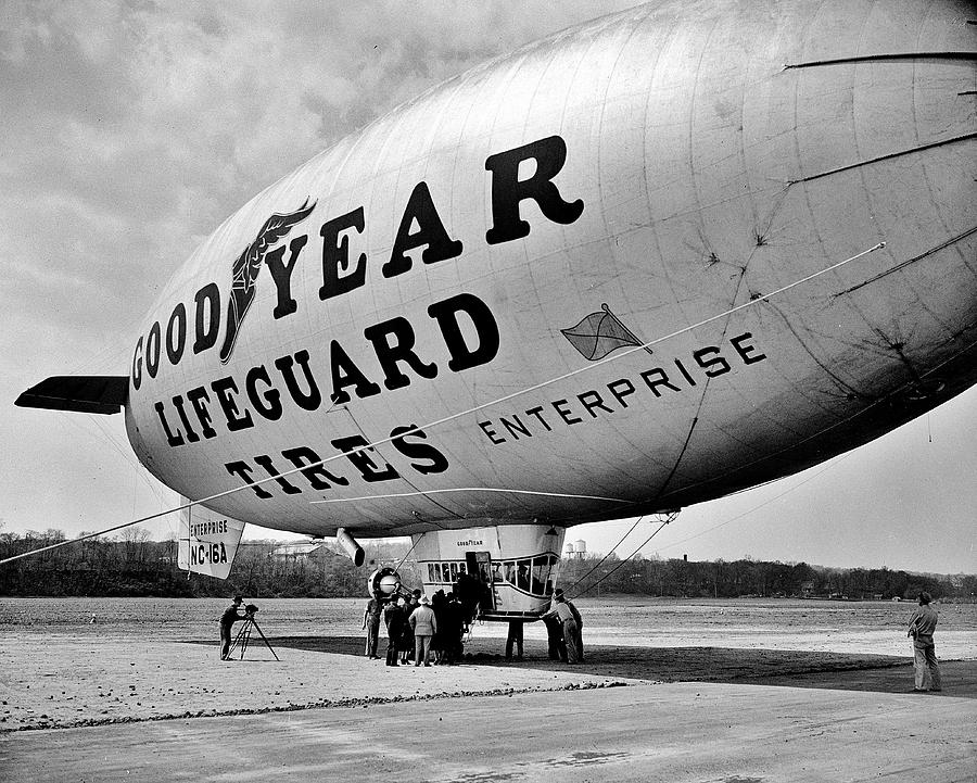Goodyear Blimp 1938 Photograph by Benjamin Yeager