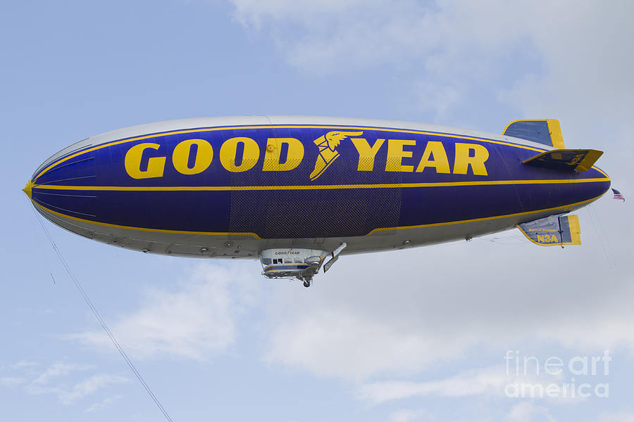 GoodYear Blimp Spirit Of GoodYear Photograph By Keith Bell - Pixels