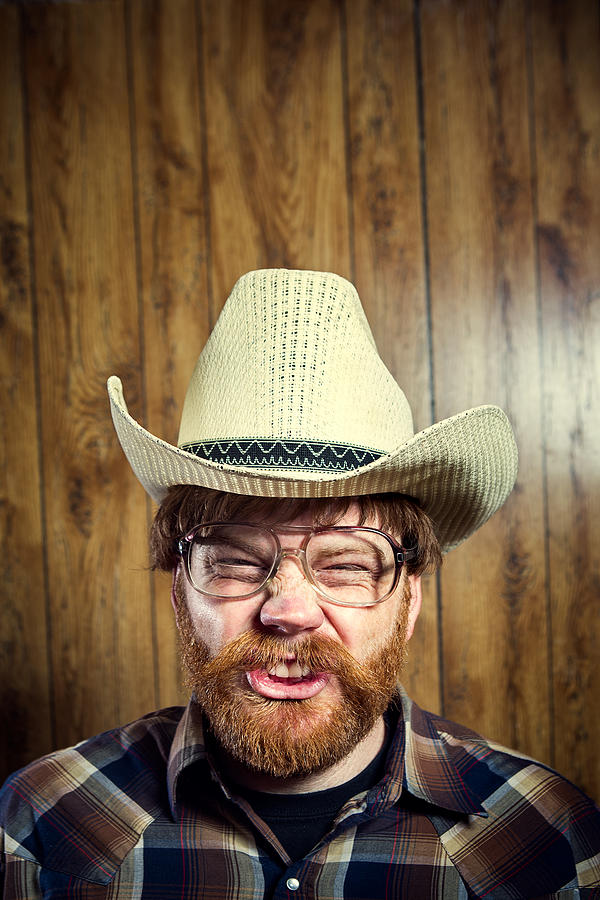 Goofy Cowboy with Mustache Photograph by RyanJLane