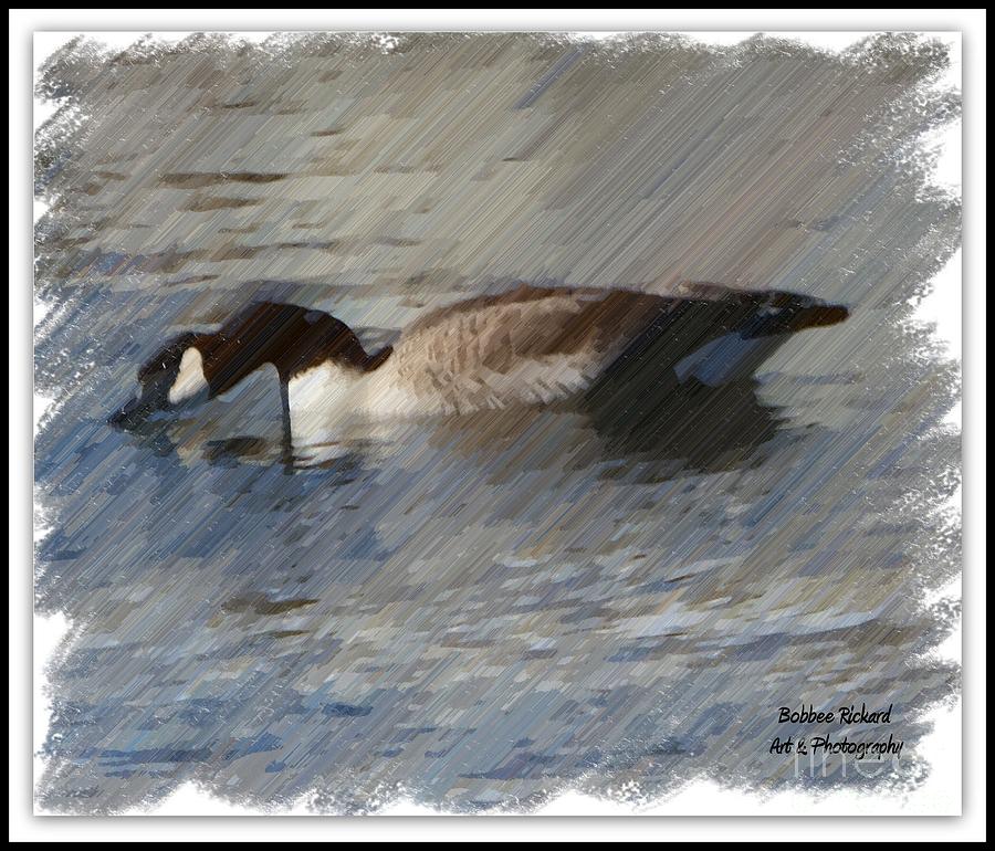 Goose Photograph - Goosey Lucy Painting by Bobbee Rickard