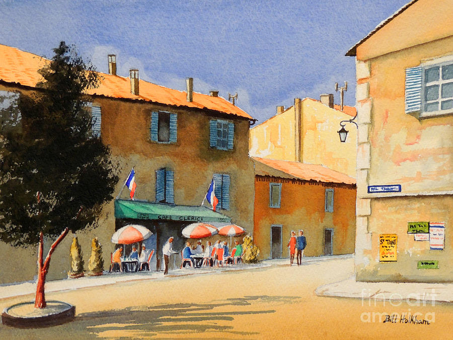 Gordel Provence Cafe Clerici Painting by Bill Holkham