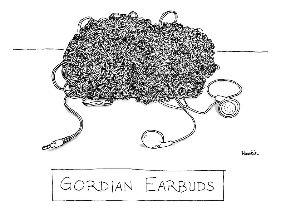 Gordian Earbuds Drawing by Charlie Hankin
