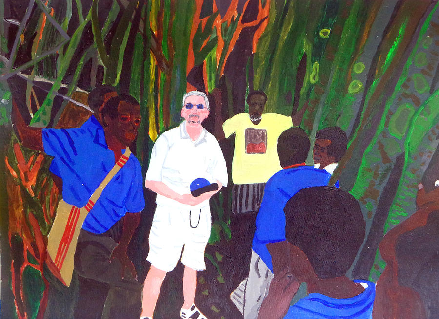 Gordon In The Vanuatu Jungle Painting By Olivia Hoff