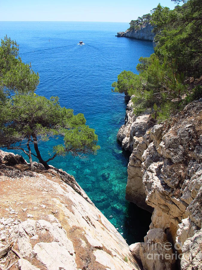 Gorge at Calanque de Port Miou in Cassis France Photograph by Luis Moya ...