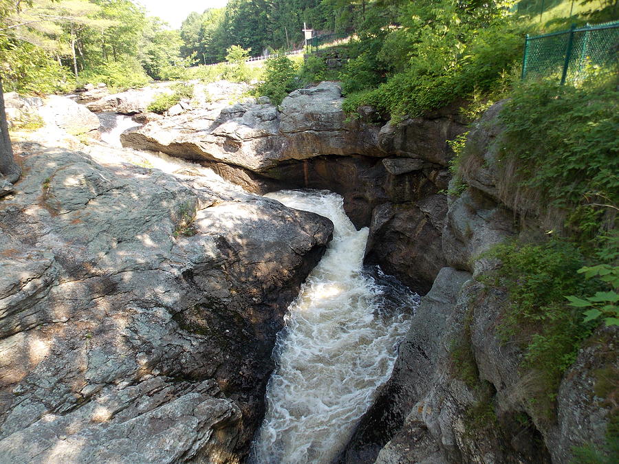 Snow Falls Gorge in Paris Maine Photograph by Catherine Gagne