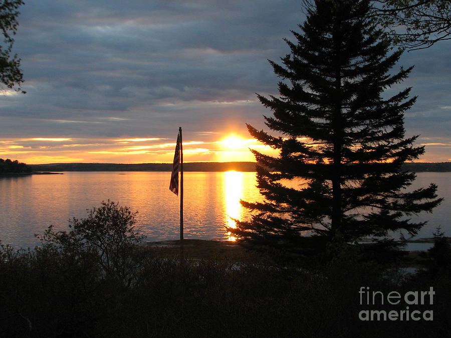 Gorgeous Maine Island Sunset Photograph by DejaVu Designs