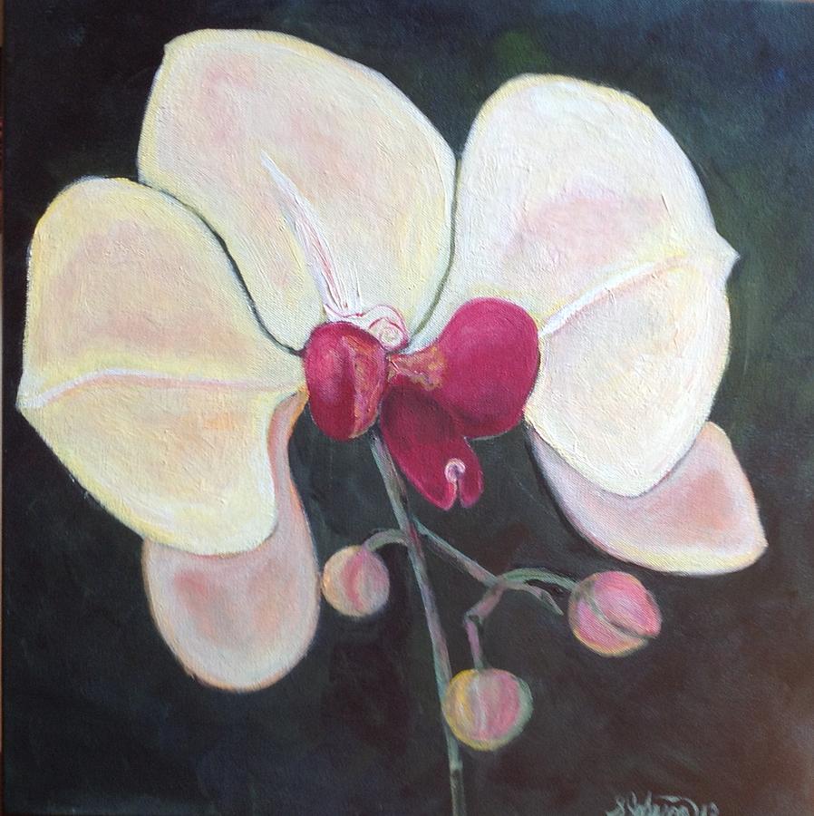 Orchid Painting by Sandra Johnson