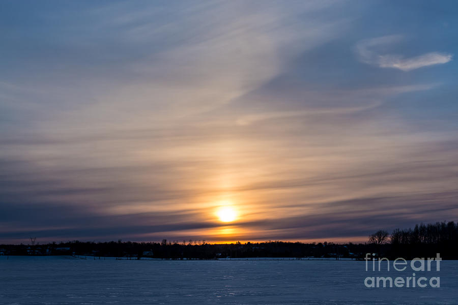 Gorgeous Winter Sunset Photograph by Cheryl Baxter