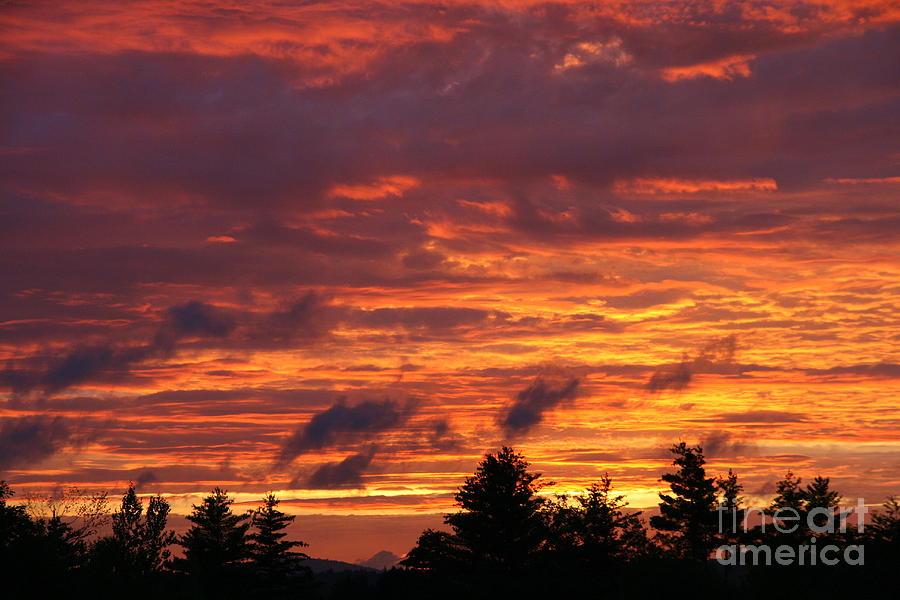 Sunset Photograph - Gorham Sunset After Rain by Neal Eslinger