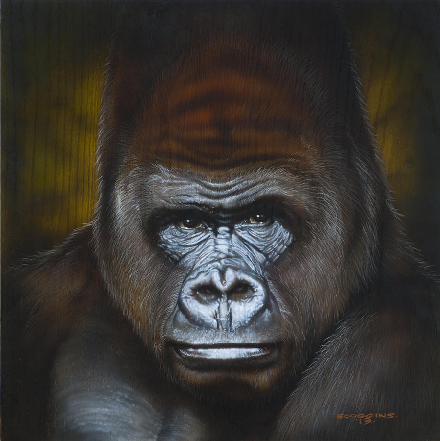 Gorilla Painting by Timothy Scoggins