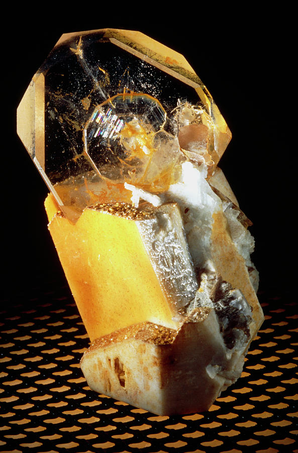 Goshenite Crystal Embedded In Orthoclase Photograph by Science Photo Library Goshenite Crystal Embedded In Orthoclase Photograph by Science Photo Library
