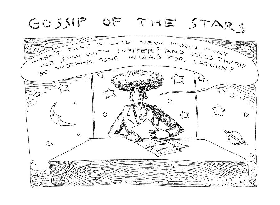 Gossip Of The Stars Drawing by John OBrien