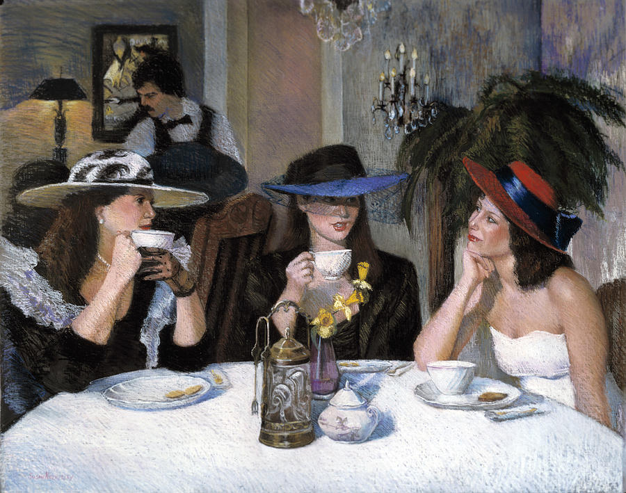 Gossip Painting by Susan Kuznitsky