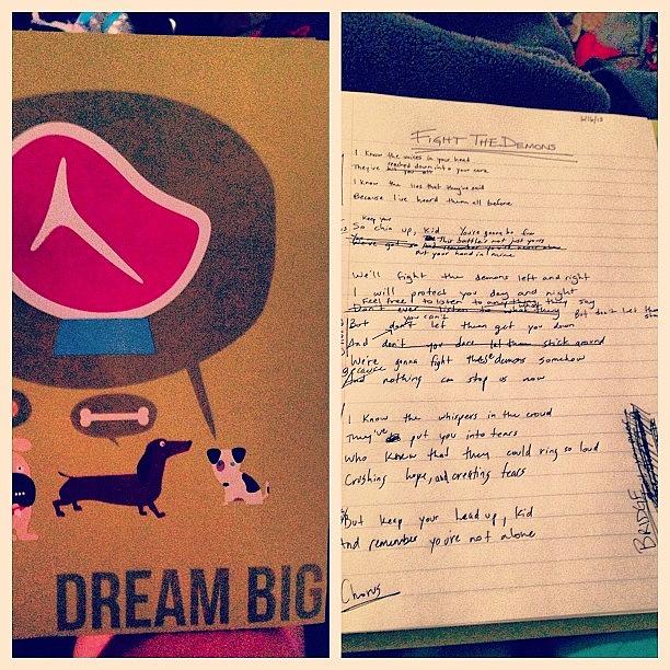 Got A New Song Journal :) And Wrote A Photograph by Hollyan Trainer