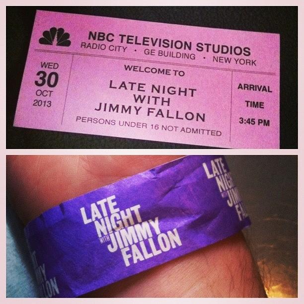 Nbc Photograph - Got My Ticket And Wristband! All Ready by Rebecca Kraut