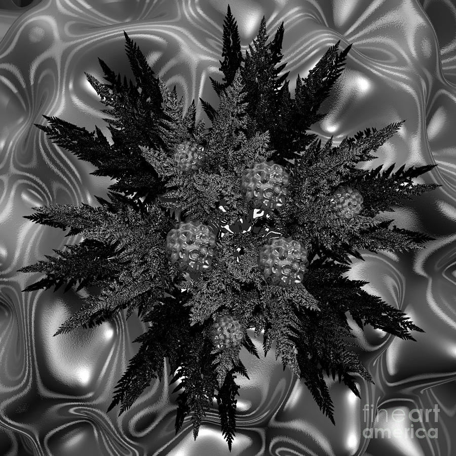 Goth Funeral Wreath Digital Art by First Star Art