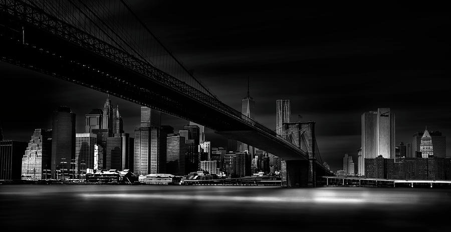 Brooklyn Bridge Photograph - Gotham City. by Peter Futo
