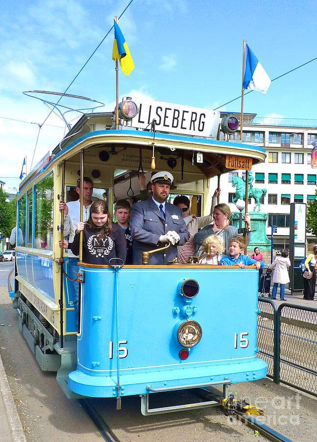 Gothenburg Photograph - Gothenburg Vintage Tram by Leif Sodergren Gothenburg Photograph - Gothenburg Vintage Tram by Leif Sodergren