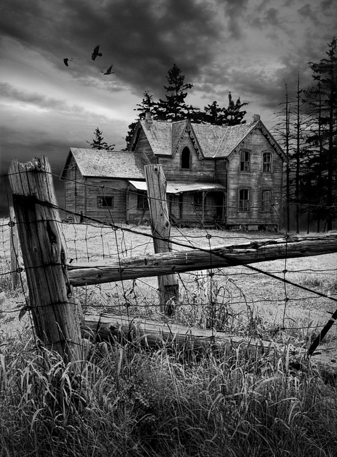 Gothic Abandoned Farm House In Ontario Canada Photograph