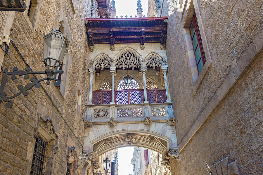 Gothic quarters in Barcelona Spain Photograph by Marek Poplawski
