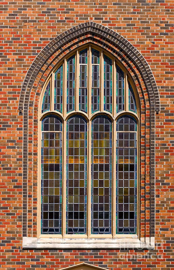 Gothic stained glass window Photograph by Les Palenik