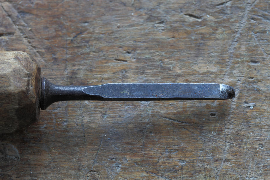 Gouge With Home-made Handle Photograph by Ulrich Kunst And Bettina Scheidulin