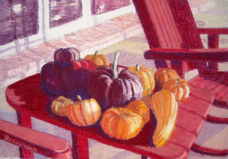 Gourd Morning Pastel by Nancy Beauchamp