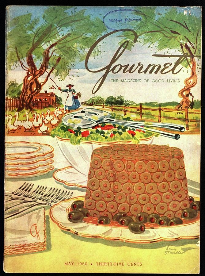 Gourmet Cover Featuring A Buffet Farm Scene Photograph by Henry Stahlhut