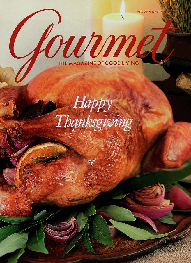 Gourmet Cover Featuring A Thanksgiving Turkey Photograph by Miki Duisterhof