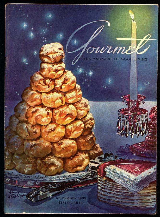 Gourmet Cover Illustration Of Croquembouche Photograph by Henry Stahlhut