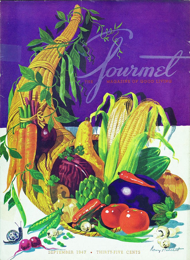 Gourmet Cover Of A Cornucopia Photograph by Henry Stahlhut