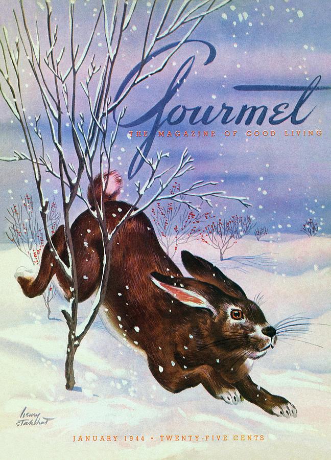 Gourmet Cover Of A Rabbit On Snow Photograph by Henry Stahlhut