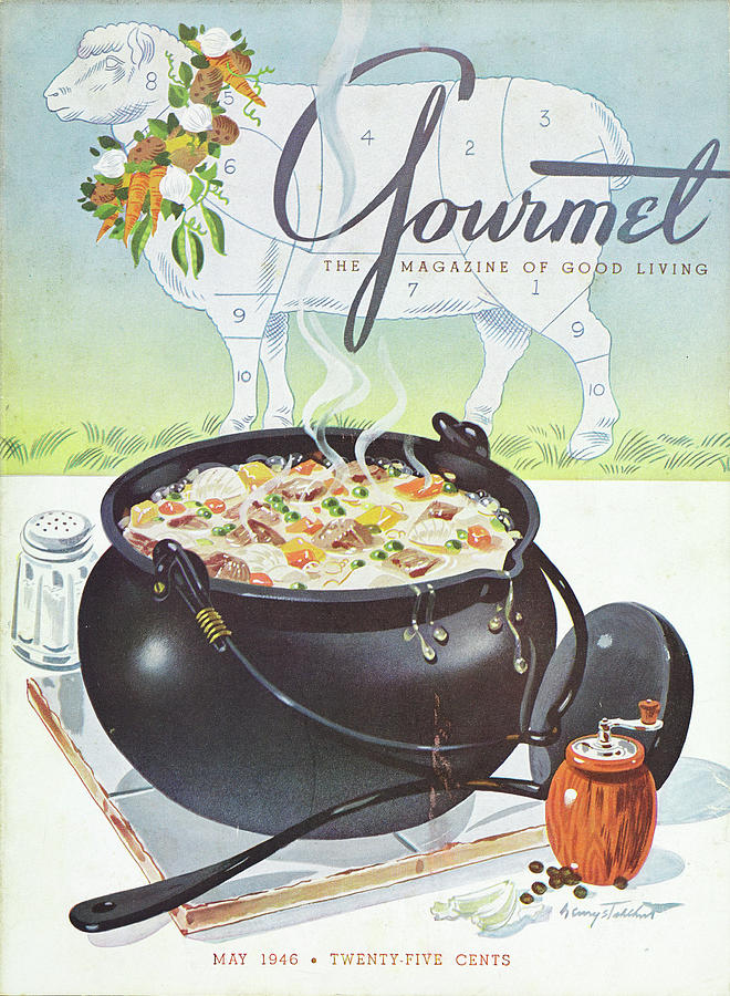 Gourmet Cover Of Lamb Stew Photograph by Henry Stahlhut
