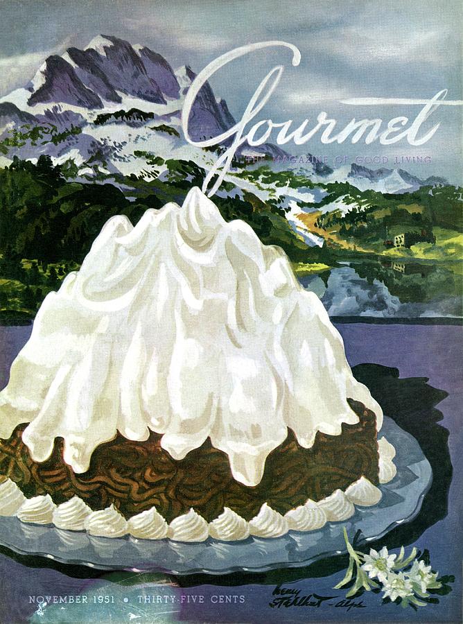 Gourmet Cover Of Mont Blanc Aux Marrons Photograph by Henry Stahlhut