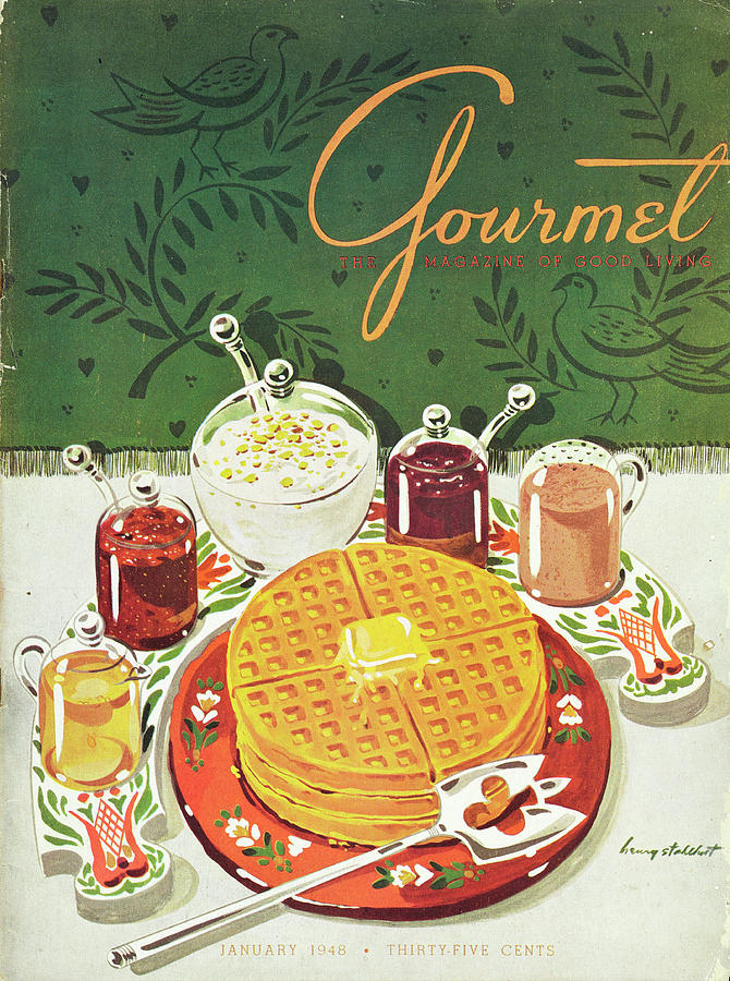 Gourmet Cover Of Waffles Photograph by Henry Stahlhut