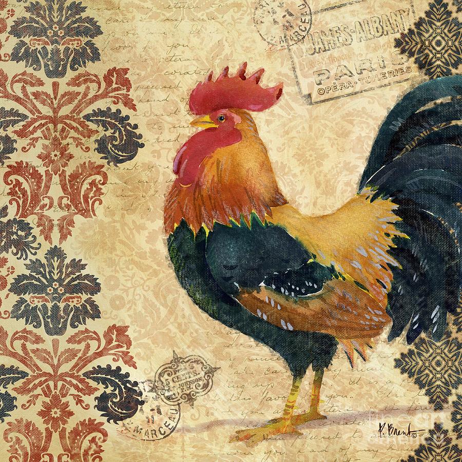 Rooster Painting - Gourmet Rooster II by Paul Brent