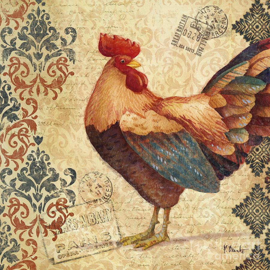 Rooster Painting - Gourmet Rooster IV by Paul Brent