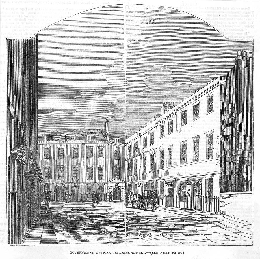 Government Offices In Downing St Drawing by Illustrated London News Ltd ...