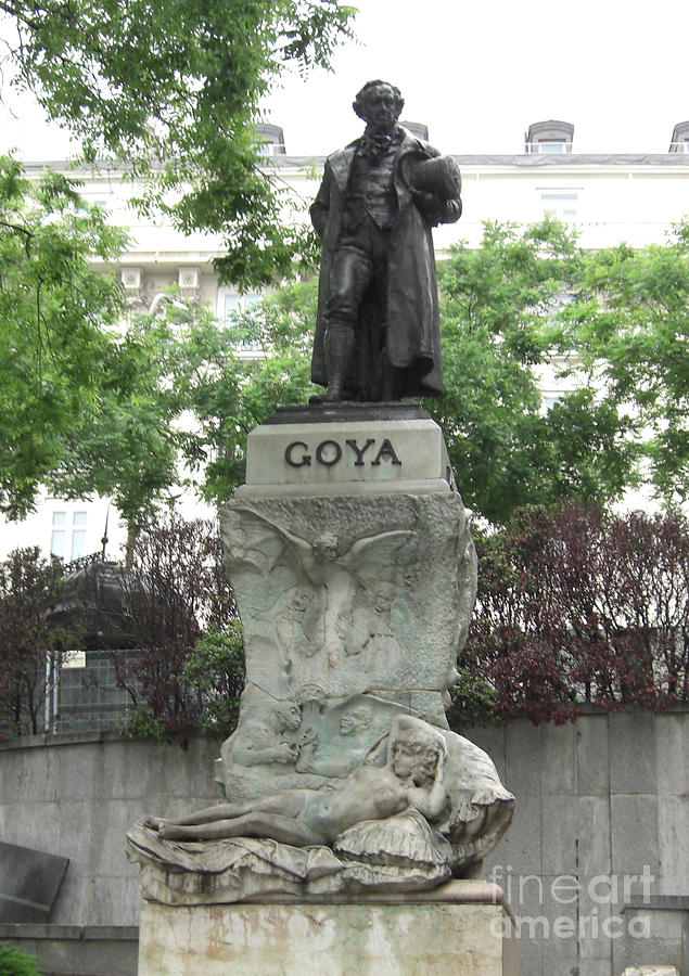 Goya Statue in Madrid Photograph by Deborah Smolinske