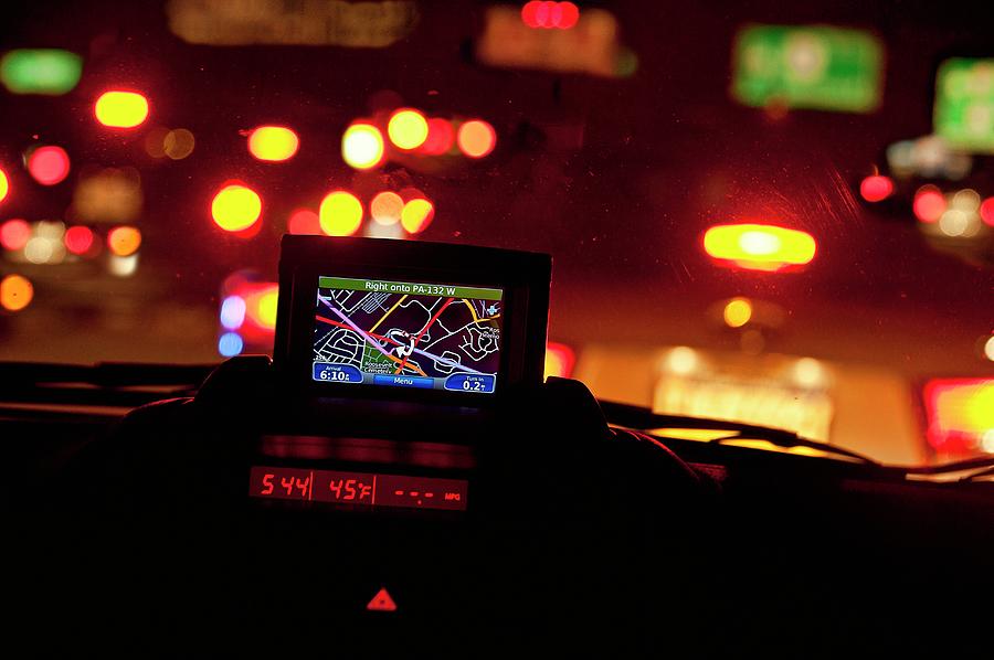 Gps Vehicle Navigation System Photograph by John Greim/science Photo Library