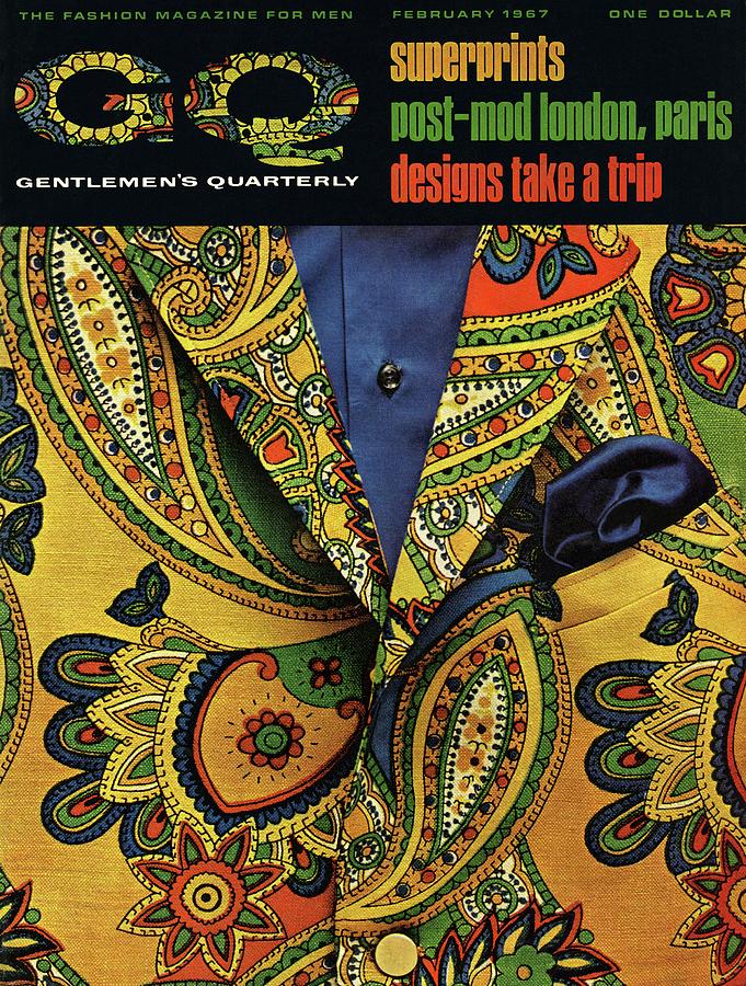 Gq Cover Featuring A Paisley Jacket Photograph by Leonard Nones Gq Cover Featuring A Paisley Jacket Photograph by Leonard Nones