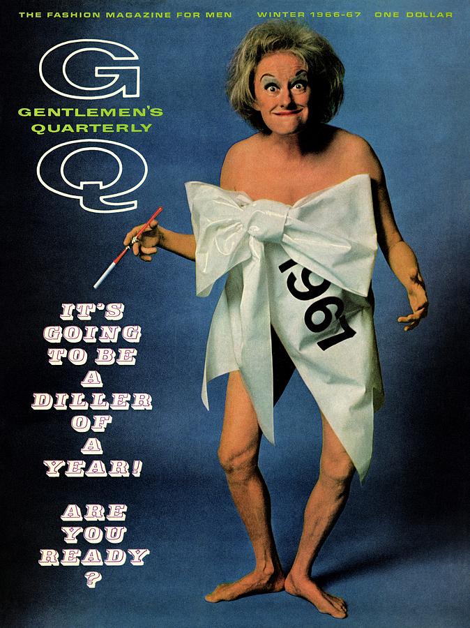 Actress Photograph - Gq Cover Featuring Comedienne Phyllis Diller by Carl Fischer